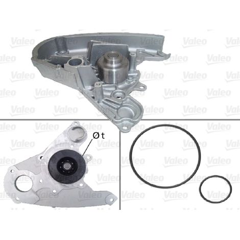 Pompe à eau, refroidissement du moteur Valeo 506864 FIAT 504033770 504323990
