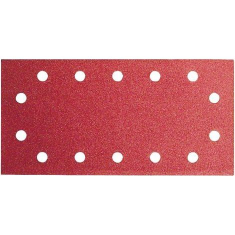 Ensemble de feuilles abrasives 10 ponceuses orbitales aléatoires taille 80  BOSCH 2609256B21 (1/4)