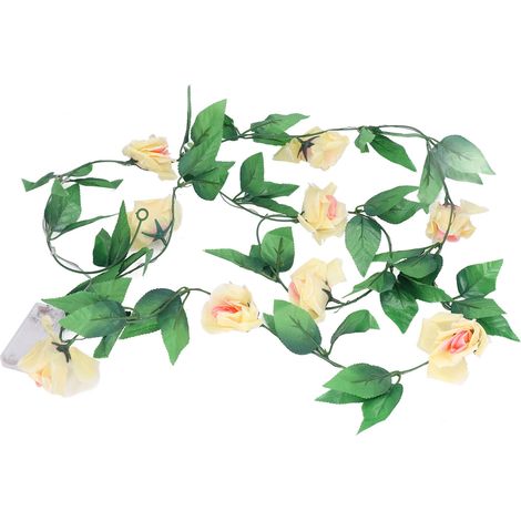 Guirlande LED Étoilée Rose 20 Lumières 2x2.4m sur Piles - Décoration Fête Jardin Murale (1/5)