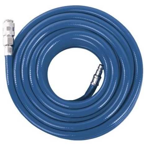 Tubo per aria compressa diam. 8mm 15 mt con attacco rapido 1/4 Scheppach