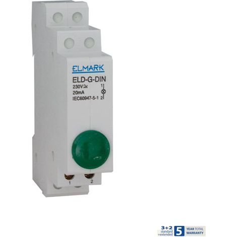 ELD-G-DIN SEGNALE LUCE VERDE 230V