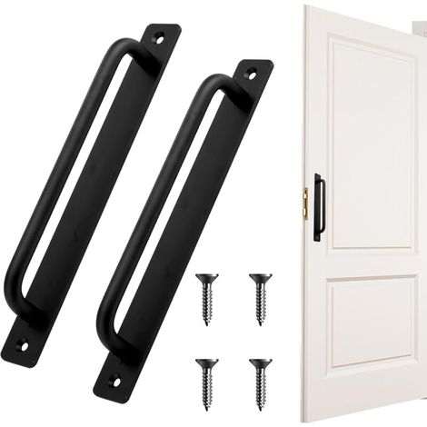 Schiebetürgriff aus Edelstahl – 2er-Set Türgriffe inklusive Schrauben, modernes Design für Schränke, Scheunen, Fenster (1/4)