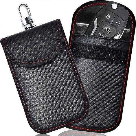 Protection de clé de voiture Faraday (lot de 2) - Sacs Faraday pour bloquer le signal des clés de voiture (1/5)