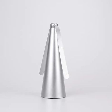 Ventilatore antimosche, per esterni e interni, con pale repellenti per tenere lontane le mosche dai tavoli, ventilatore antizanzare (argento) (1/2)