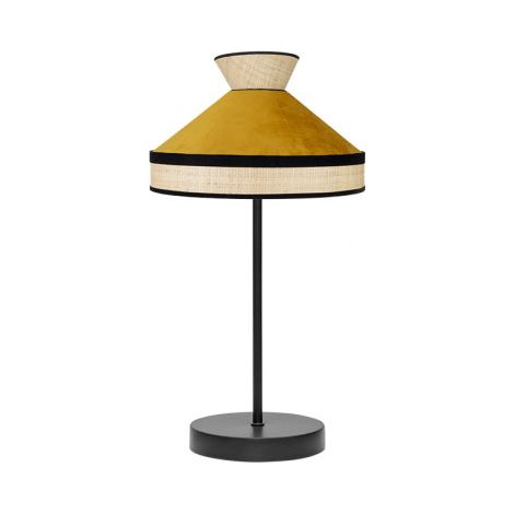 Tischlampe Fabrizio 1xe14 Natur/gelb 45x20x20 cm