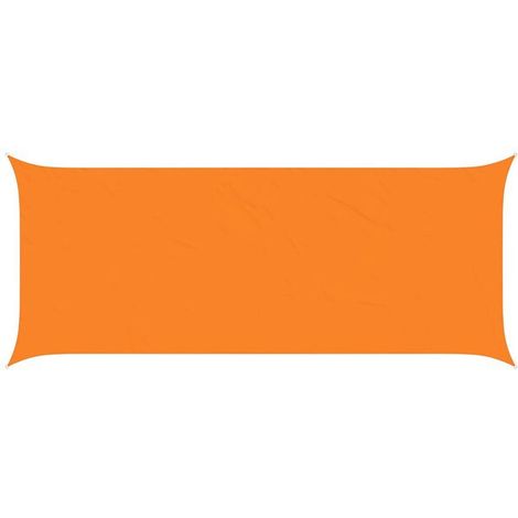 Voile d'ombrage orange, 6 x 2,5 mètres, 100% polyester Oxford.