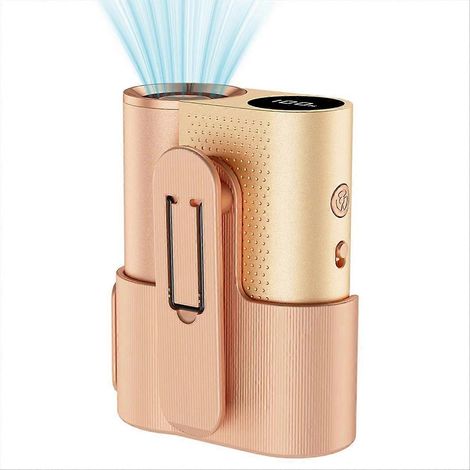 Ventilateur de taille portable d'extérieur, mini ventilateur à 100 vitesses, puissance de vent élevée, batterie ultra longue durée, ventilateur de taille C (1/5)