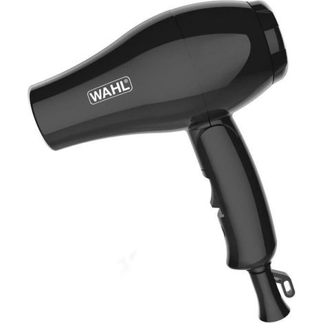 Seche-cheveux de voyage - WAHL - TRAVEL HAIR DRYER - 1000 W - 2 vitesses - Noir (1/5)