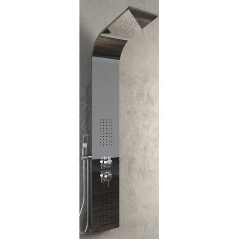 Colonna doccia 001b cromo lucida con 3 funzioni in acciaio inox idromassaggio (1/5)
