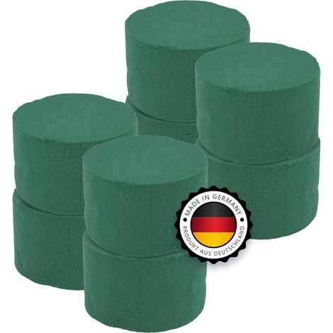 Steckschaumzylinder – 8 Stück – Grünes Polyurethan – Für Blumenarrangements – Hochzeitsdekoration – 8 x 5 cm (1/5)
