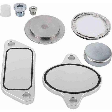 Kit de suppression du bouchon EGR avec joints et refroidisseur EGR, compatible avec les moteurs Cummins ISX CM871. (1/4)