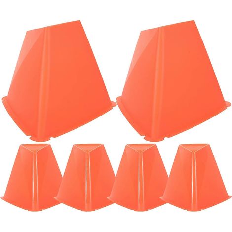 Lot de 6 cônes de football portables, cônes d'entraînement de football multifonctionnels, cônes d'agilité (1/5)
