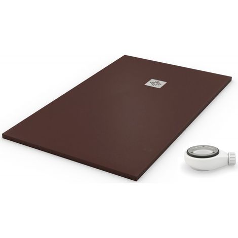Extra flache Duschwanne NATURAL Schokolade RAL 8017 70x60