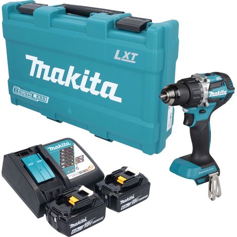 Trapano avvitatore a batteria Makita DDF 484 RGK 18 V 54 Nm brushless + 2 batterie da 6,0 Ah + caricabatterie + valigetta (1/5)