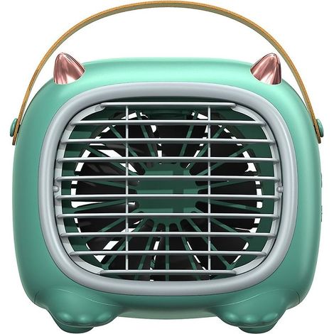 Ventilateur de bureau portable, 3 vitesses, silencieux, USB, mini ventilateur de table avec flux d'air puissant, rotation à 360°, idéal pour la maison, le bureau, la chambre et les voyages (1/5)
