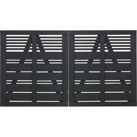 Plus Doppeltor Silence 200 x 110 cm RAL 9005 Schwarz