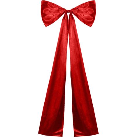 Nœuds En Velours - Nœud De Décoration De Noël - Pour Arbre De Noël Guirlande Porte Mur Intérieur Extérieur - 50 X 115 Cm - Rouge Vin - 1 Pièce (1/5)