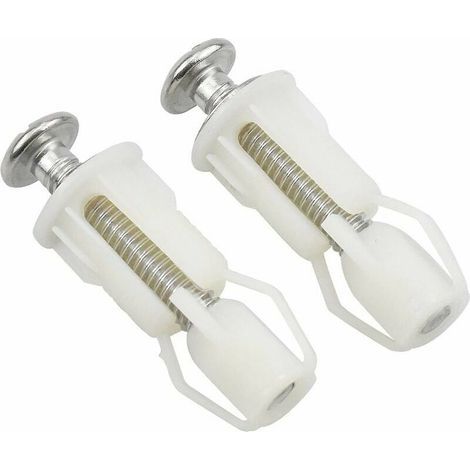 WC Siège Couvercle Vis Fixations de Siège de Toilette Easy Install, 2 pièces (1/5)