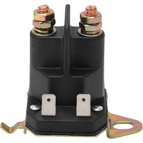 Relé de repuesto para solenoide de arranque de 12 V y 100 A para cortacéspedes Husqvarna, Jonsered, Poulan y Craftsman. Material: ABS y metal - 532192507 (1/5)
