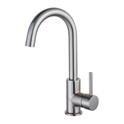 FugaFlow Eccelente Sobrado Mitigeur lavabo rehaussé avec bec rotatif Inox brossé PVD (1/4)