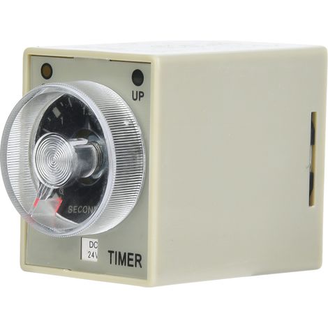 Relais temporisé AH3-3, type électronique, temporisateur de déclenchement réglable, 8 broches, 3S (DC24V) (1/5)