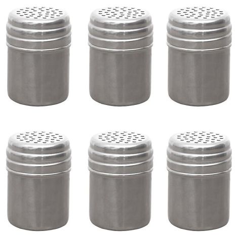 12 contenitori in metallo per spezie, ideali per conservare pepe, zucchero, polveri, ecc., adatti per cucinare, per uso domestico, barbecue all'aperto, glutammato monosodico e altri condimenti. Argent (1/3)