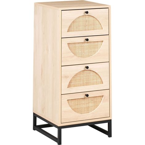 4 Drawer Chest BOTWOOD Light Brown