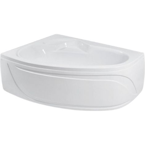Baignoire asymétrique gauche-droit Tom avec tablier - 150-160-170x105 cm - Siphon: Avec (1/4)