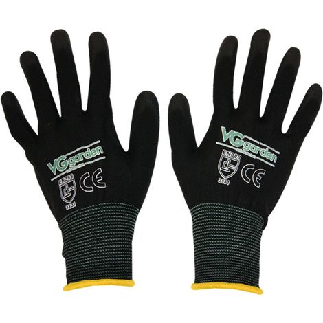 Paire de gants - VG Garden - Taille XL - Liseré jaune (1/2)