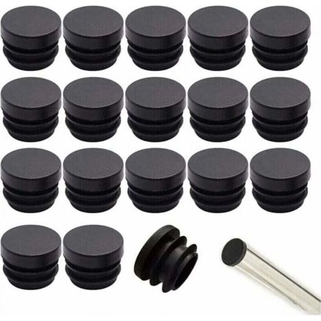 16mm Bouchon de Chaise 32 pièces Embout pour Chaise Bouchon en Plastique Rond Embout Bouchons pour Tube de Chaise Bouchon Pied de Chasie Pied de Chaise Protection (1/4)