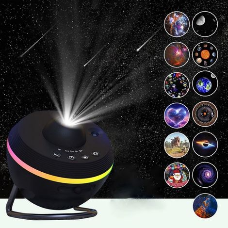 Floodlight Galaxie, Floodlight Sky Etoile Galaxie Star Planetarium Night Sky Star Ceiling with Strip Bright, Meteor and Galaxy Projector for Child Adulte Room Gift of Christmas (1/5)