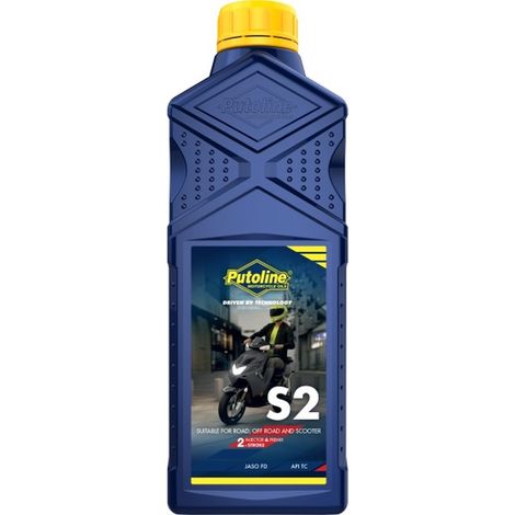 Aceite Putoline S2 para motores de 2 tiempos, para mezcla de 1 litro (AKC)