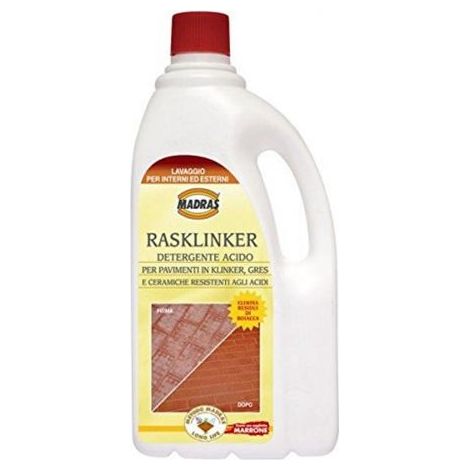 RASKLINKER MADRAS DETERGENTE ACIDO KLINKER GRES COTTO LT 1 (1/3)