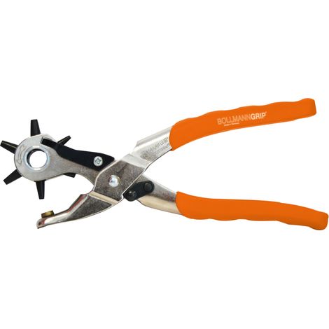 Revolver Lochzange Bollmann Stahl 22 5 cm 6 Wechselpunches