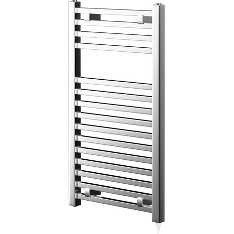 Galileo Chrome 800mm x 490mm Electric Heated Towel Rail (1/5)