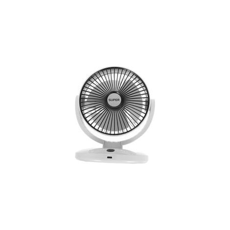 Tragbarer, wiederaufladbarer USB-Ventilator, kleiner Tischventilator mit Luftzirkulationssystem für Reisen und den Innenbereich (1/5)