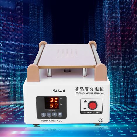 Séparateur d'écran 7 pouces, écran tactile LCD, pompe à vide puissante, machine de réparation de cloisons, prise UE 250 V (1/5)