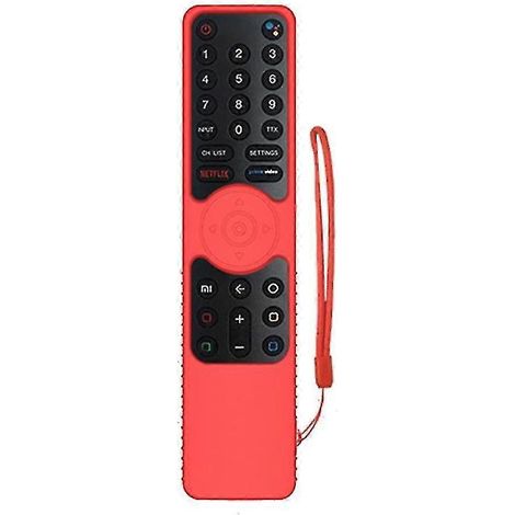 Silikonhülle für die Fernbedienung des Smart TV 4s – Stoßfester Schutz mit Handschlaufe, rot (1/5)