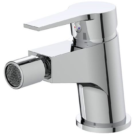 Miscelatore bidet cromato con leva in metallo - Serie Hellis (1/4)