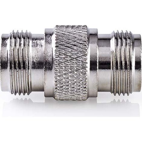Nedis Satelliten- und Antennenadapter / N-Buchse / N-Buchse / Vernickelt / 50 Ohm / Gerade / Metall / Silber / 10 Stück / Umschlag (1/5)
