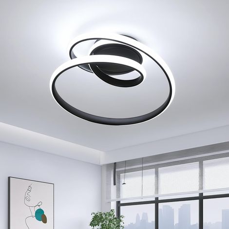 Plafonnier LED, Créatif Spirale Design Lampe de Plafond Moderne, 36W 4000LM Luminaire Plafonnier Led Barre, pour Salon Chambre Salle à Manger Corridor, 6500K Blanc Froid (1/5)