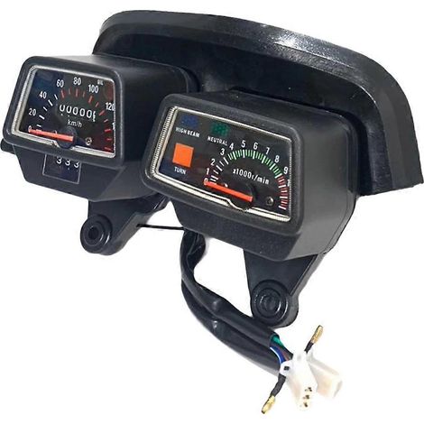 Compteur mécanique pour moto DT125/DT125R : compteur de vitesse, odomètre, compte-tours (km/h). (1/5)
