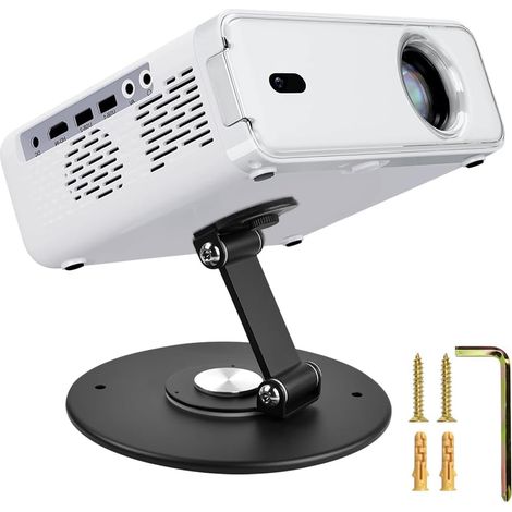 Support De Table Projecteur De Projecteur Bureau Pivotant À 360° avec Filetage 1/4" Support Projecteur Mini Lit Ou Canapé (1/5)