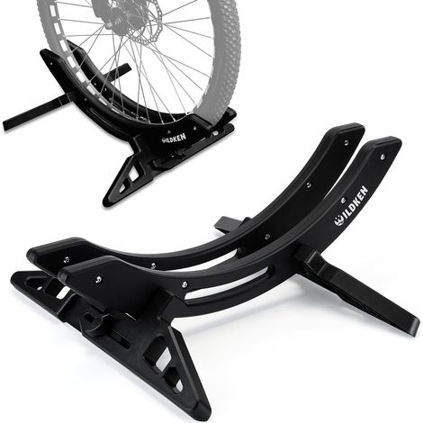 Support Velo Sol pour VTT Vélo de Route Gravel 25-80mm Pneu, Réglable Étanche Range Velo au Sol Pneu Arrière, Général Antirouille Ratelier Vélo, Matériel ABS Bike Stand pour Garage Appartement (1/5)