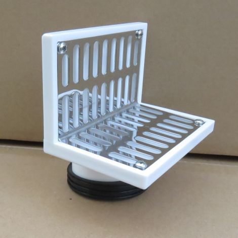 304 stainless steel side channel, L-shaped corner channel, direct channel for balcony, wall drainage, 50/75 pipe. (1/5)
