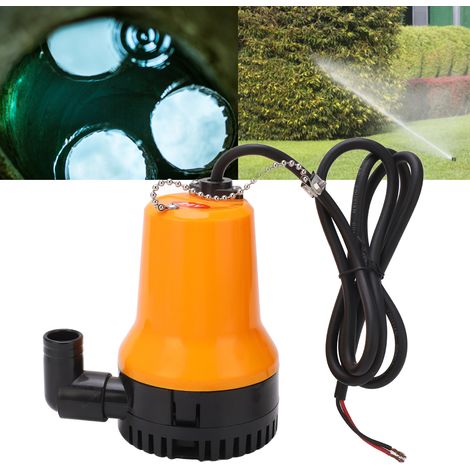 Pompe submersible CC, petite pompe domestique jaune, pompe CC à haut débit pour l'irrigation agricole, 24 V CC (1/5)