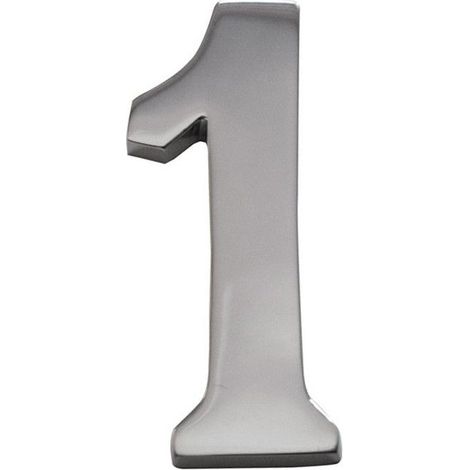 edm Numero Civico 1 Nickel Opaco, Durevole ed Elegante