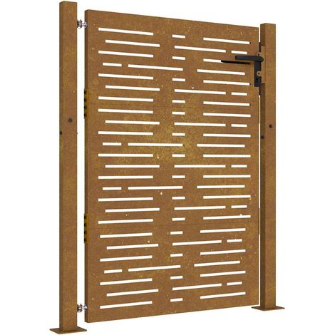 Maison Exclusive - Gartentor 100x150 cm Cortenstahl Quadratisches