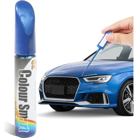 (Bleu) Peinture Voiture,Peinture Voiture Carrosserie,Stylo Peinture Voiture,Stylo Reparation Rayure Voiture,Stylo Retouche Peinture Voiture,Anti Rayure pour Carrosserie Moto (1/5)
