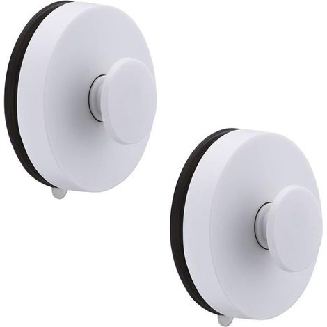 CCYKXA Home 2 Pack Bathroom Suction Cup Hooks - White (White) 6.2 x 6.2 x 3.5 (1/5)